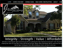 Tablet Screenshot of johnhunterhomes.com